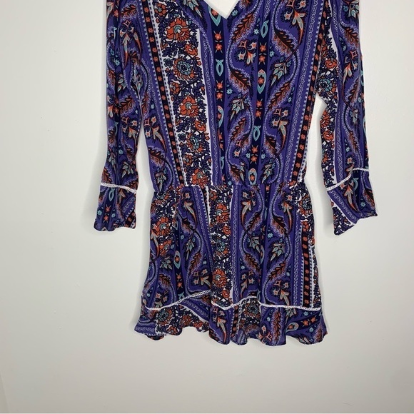 Pura Emocag bohemian print long sleeve pocket romper - Picture 3 of 15